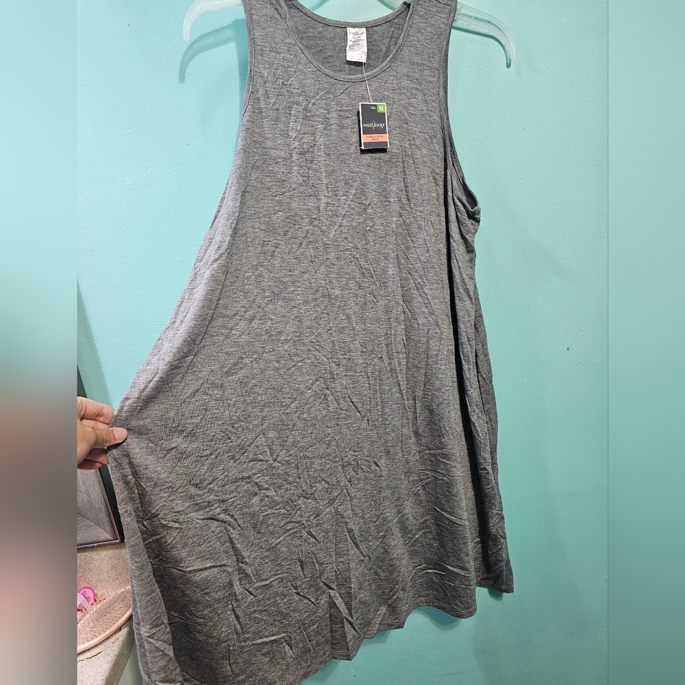 West Loop Gray Swing Dress